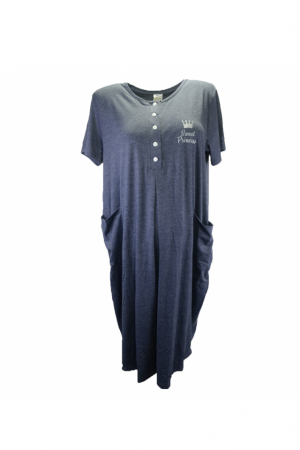 Pijamale si camasi gravide - Camasa de noapte pentru alaptat Nicoletta 7363, Bleumarin