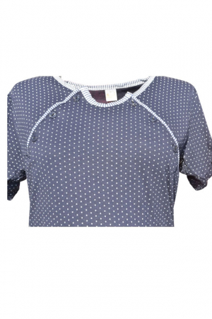Camasa de noapte pentru alaptat si halat Sevgi 667BL-M, Bleumarin [3]