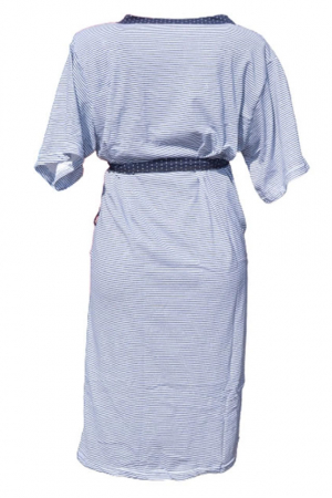 Camasa de noapte pentru alaptat si halat Sevgi 667BL-M, Bleumarin [2]