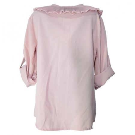 Camasa eleganta cu maneca lunga pentru fete Misslina 4628-R, Roz [2]
