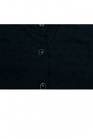 Camasa cu maneca scurta pentru fete Wenice BO02300028-1-98, Negru [1]