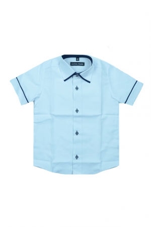 Camasi maneci scurte - Camasa cu maneca scurta pentru baieti Jankes JNK-002-98, Alb