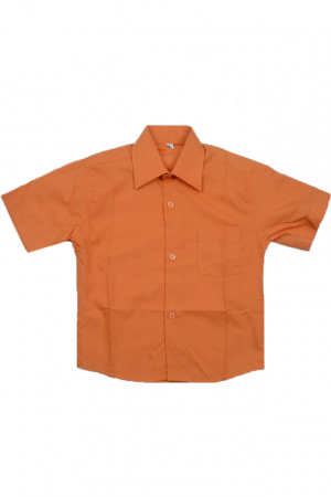Camasi maneci scurte - Camasa cu maneca scurta pentru baieti LA Kids CFLK002-80, Portocaliu