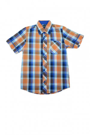 Camasi maneci scurte - Camasa cu maneca scurta pentru baieti Jankes JKS24-R-128, Multicolor