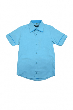 Camasi maneci scurte - Camasa cu maneca scurta pentru baieti Jankes JKS25-A-116, Albastru