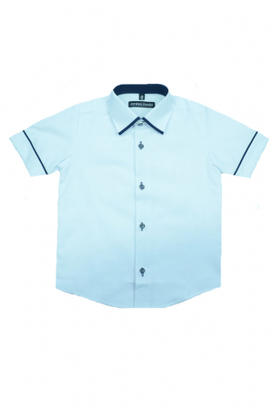 Camasi maneci scurte - Camasa cu maneca scurta pentru baieti Jankes JKS26-A-98, Alb
