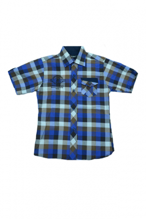Camasi maneci scurte - Camasa cu maneca scurta pentru baieti LA Kids 1356-116, Multicolor