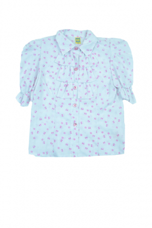 Îmbrăcăminte fete - Camasa cu maneca scurta pentru fete MB Hanna MBH-003-140, Alb