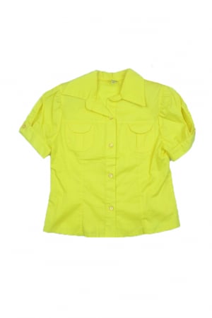 Bluza,camasi elegante fete maneca scurta - Camasa cu maneca scurta pentru fete MB Hanna MBH-006-38786-140, Galben