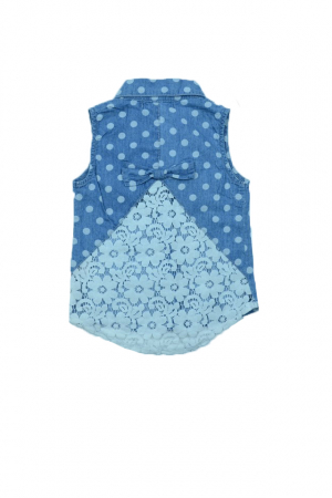 Camasa cu maneca scurta pentru fete Happy House CC-294-39529-92, Albastru [1]