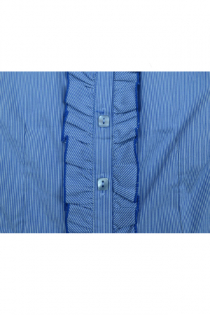 Camasa cu maneca scurta pentru fete Mikrus MKF-001-98, Albastru [1]