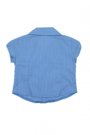 Camasa cu maneca scurta pentru fete Mikrus MKF-001-98, Albastru [2]