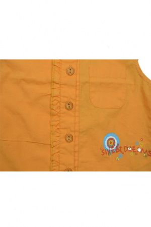 Camasa cu maneca scurta pentru fete Wenice AT23467P1-74, Portocaliu [2]