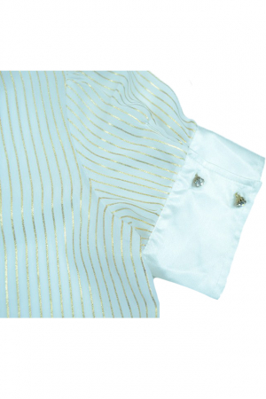 Camasa cu maneca scurta pentru fete Wenice AU54009-2-140, Alb [3]