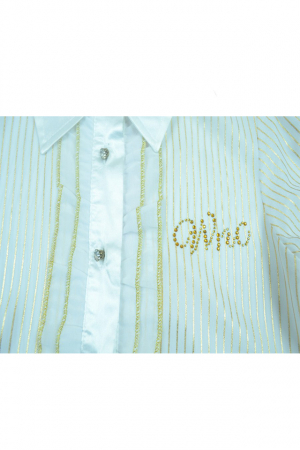 Camasa cu maneca scurta pentru fete Wenice AU54009-2-140, Alb [1]