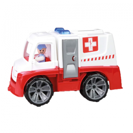 Joaca, activitati si ambalaje - Ambulanta cu figurina pentru copii Lena Truxx 869701, Rosu