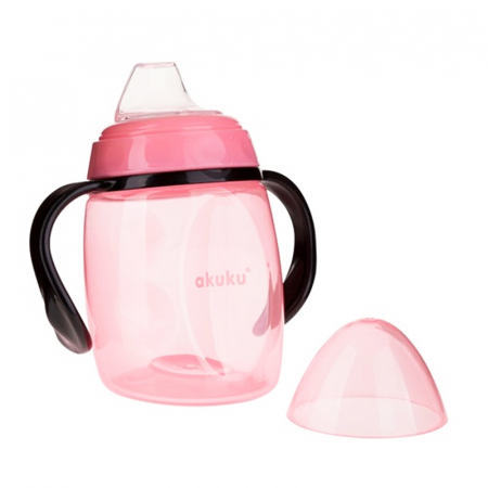 Cana cu cioc moale din silicon 280 ml Akuku A0429, Roz [1]