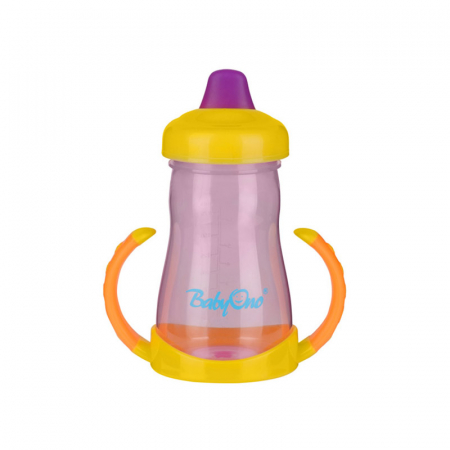 Biberoane si tetine - Cana cu cioc si manere 220 ml 6 luni+ BabyOno 208M