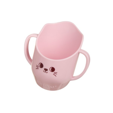 Cana ergonomica pentru copii, pentru a invata sa bea, 150 ml Akuku, A0696, Roz [2]