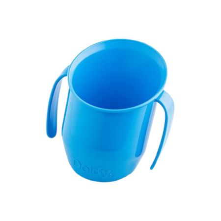 Cani bebelusi - Cana ergonomica pentru copii, pentru a invata sa bea, 200 ml Doidy Cup, 000029, Albastru