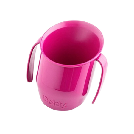 Cani bebelusi - Cana ergonomica pentru copii, pentru a invata sa bea, 200 ml Doidy Cup, 000036, Roz