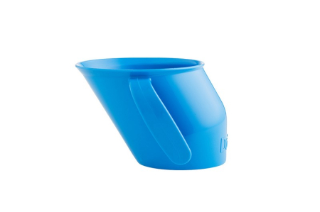 Cana ergonomica pentru copii, pentru a invata sa bea, 200 ml Doidy Cup, 000029, Albastru [3]