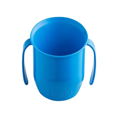 Cana ergonomica pentru copii, pentru a invata sa bea, 200 ml Doidy Cup, 000029, Albastru [1]
