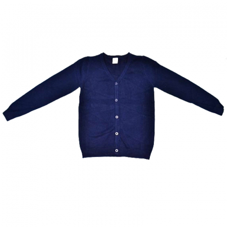 Cardigane si pulovere baieti - Cardigan cu maneca lunga pentru baieti Mini Junior CRDMJ-4, Bleumarin