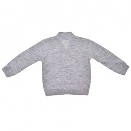 Cardigan cu maneca lunga, pentru baieti, Mini Junior, CRG2808G, Gri [2]
