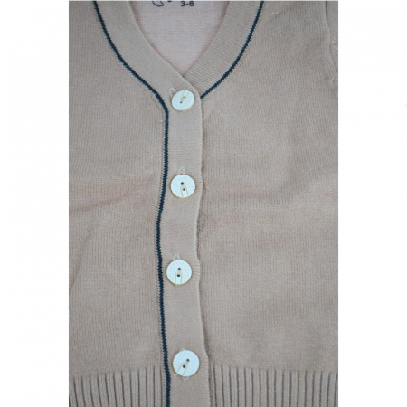 Cardigan cu maneca lunga pentru baieti Vitamins 322B_62 cm, Bej [1]