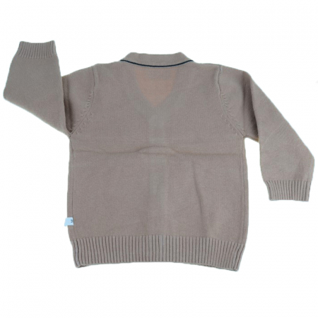 Cardigan cu maneca lunga pentru baieti Vitamins 322B_62 cm, Bej [2]