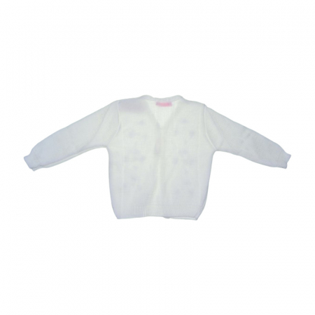 Cardigan cu maneca lunga pentru fete Mini Junior CRDMJ-A, Alb [1]