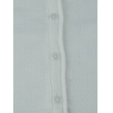 Cardigan cu maneca lunga pentru fete NN 029-A, Alb, 74 [2]