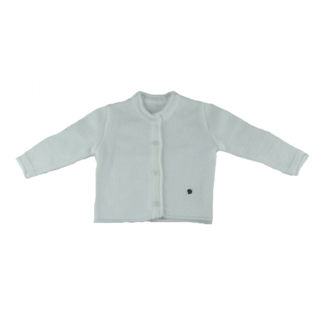 Îmbrăcăminte fete - Cardigan cu maneca lunga pentru fete NN 029-A, Alb, 74