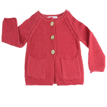 Îmbrăcăminte fete - Cardigan cu maneca lunga pentru fete Vitamins BV-1-86-cm, Rosu