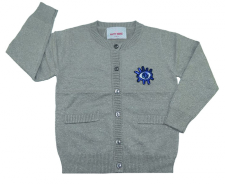 Îmbrăcăminte fete - Cardigan cu maneca lunga pentru fete Happy House BL-259G-104, Gri