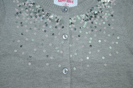 Cardigan cu maneca lunga pentru fete Happy House BL-270G-128, Gri [1]