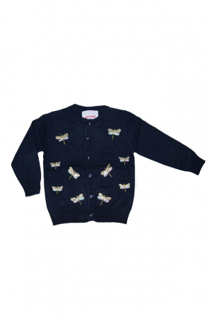 Bolero, cardigane si pulovere fete - Cardigan cu maneca lunga pentru fete Happy House BL-272B-98, Bleumarin