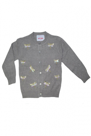 Îmbrăcăminte fete - Cardigan cu maneca lunga pentru fete Happy House BL-272G-104, Gri