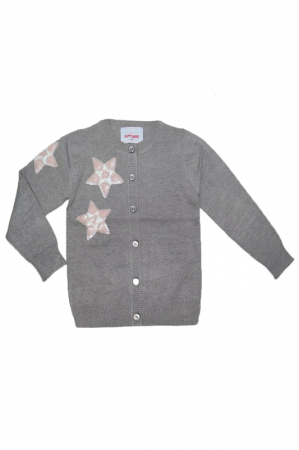 Îmbrăcăminte fete - Cardigan cu maneca lunga pentru fete Happy House BL-274-104, Gri
