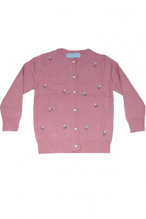 Îmbrăcăminte fete - Cardigan cu maneca lunga pentru fete Happy House BL298R-98, Roz