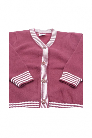 Cardigan cu maneca lunga pentru baieti Vitamins Baby PLV03V-80, Bordo [1]