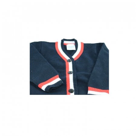 Cardigan cu maneca lunga pentru baieti Vitamins TR-001-80, Bleumarin [1]