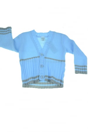 Cardigane si pulovere baieti - Cardigan cu maneca lunga pentru baieti Artex CFA2-62-cm, Albastru