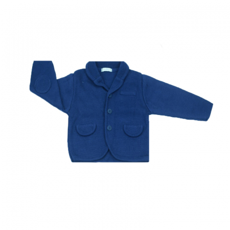 Cardigane si pulovere baieti - Cardigan cu maneca lunga pentru baieti Christopher Baby Club 4822A-80, Albastru
