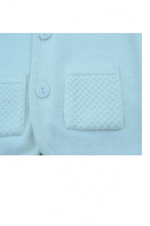 Cardigan cu maneca lunga pentru baieti Christopher Baby Club 5133A-74-cm, Alb [2]
