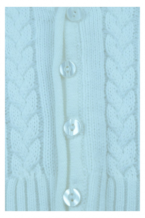 Cardigan cu maneca lunga pentru baieti Christopher Baby Club CBC3-62-cm, Alb [1]