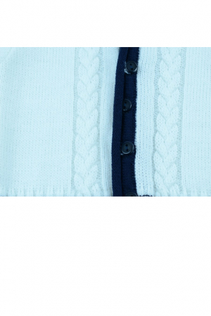 Cardigan cu maneca lunga pentru baieti Christopher Baby Club CCB1-80-cm, Alb [1]