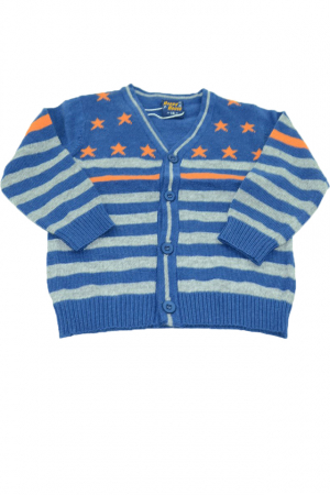 Cardigane si pulovere baieti - Cardigan cu maneca lunga pentru baieti Happy House BL-208A-92, Albastru