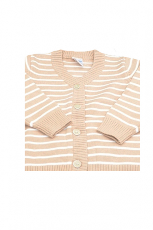 Cardigan cu maneca lunga pentru baieti Vitamins Baby PLV04-80, Bej [1]